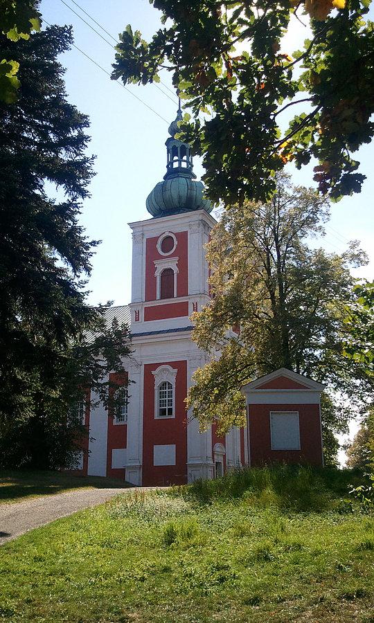 Kosciol na wzgórzu Cvilin, Krnov, Czechy