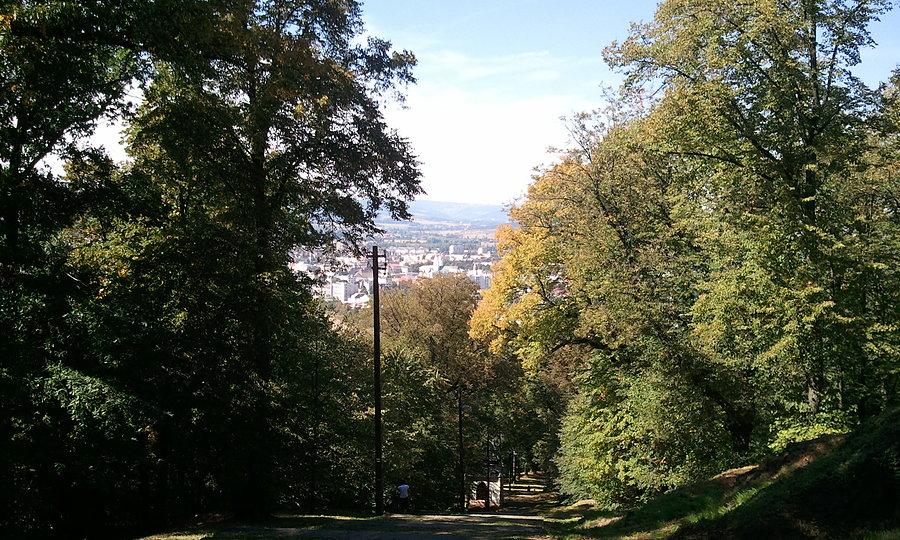 Krnov ze wzgorza Cvilin