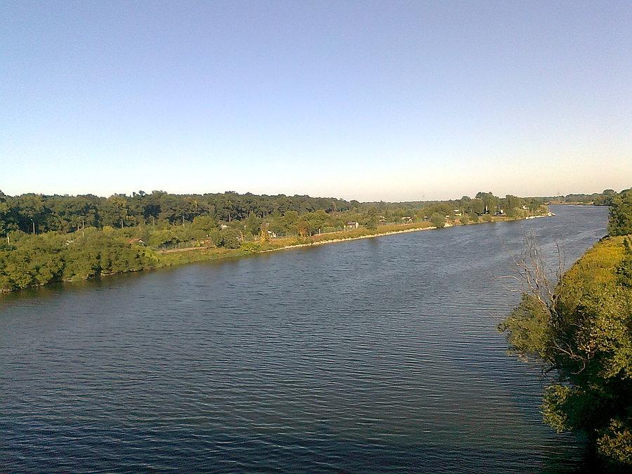 Widok z mostu Wandy