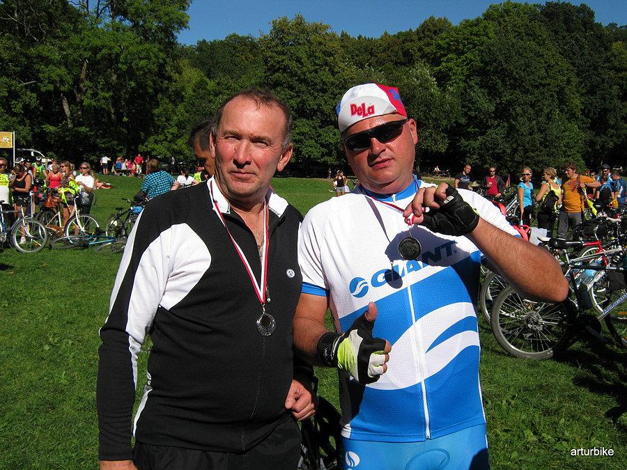Już na mecie, medal zdobyty, za wytrwałość ... :-)