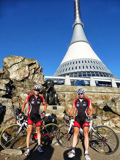 Liberec-Jested, z Piotrem po morderczym podjeżdzie