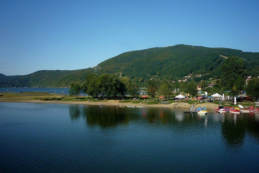 Widok z mostu w Międzybrodziu Żywieckim