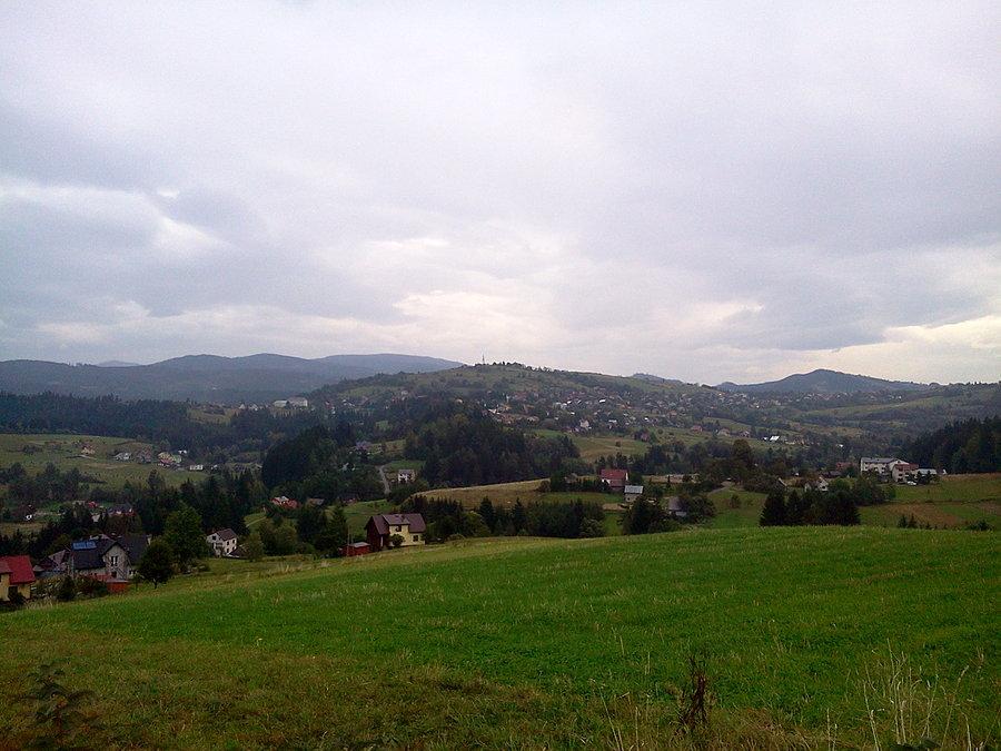 Widok na Istebną z Jasnowic