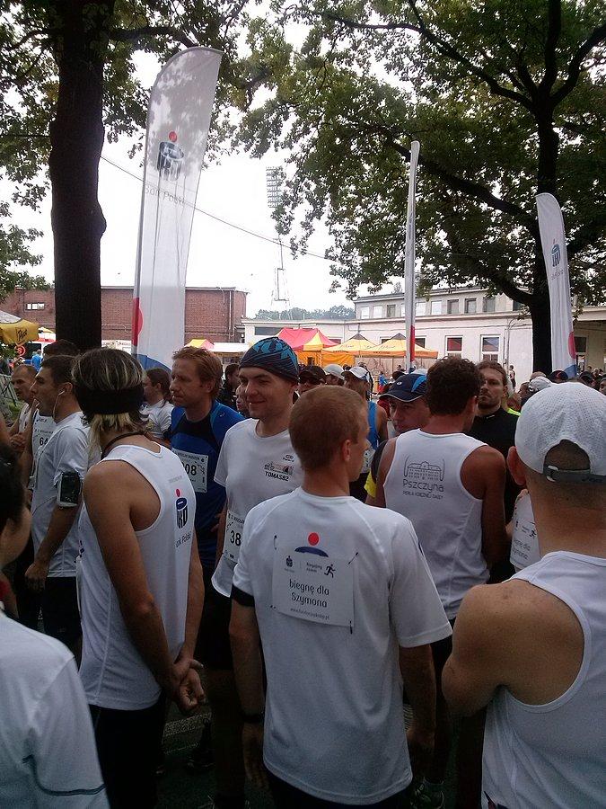 Tomek na maratonie wrocławskim