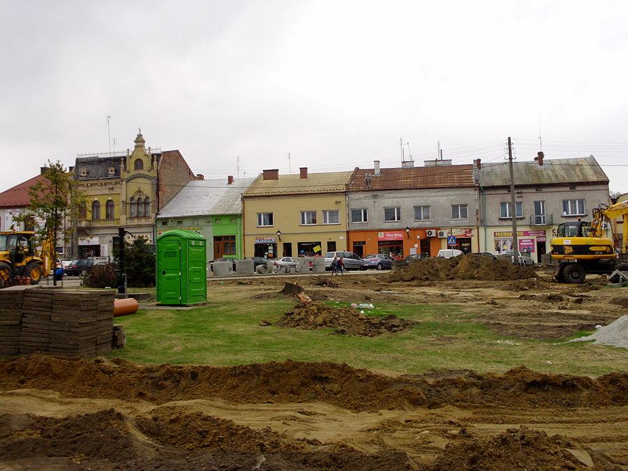Pilzno - Rynek w trakcie przebudowy