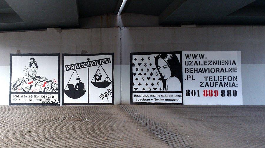 Mural reklamowy na Targowej