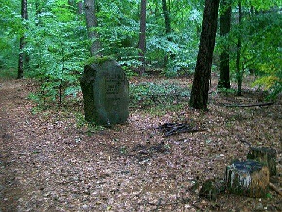 Tego pomnika szukałem przemierzając żóty szlak, i nieweile brakowało bym go ominął