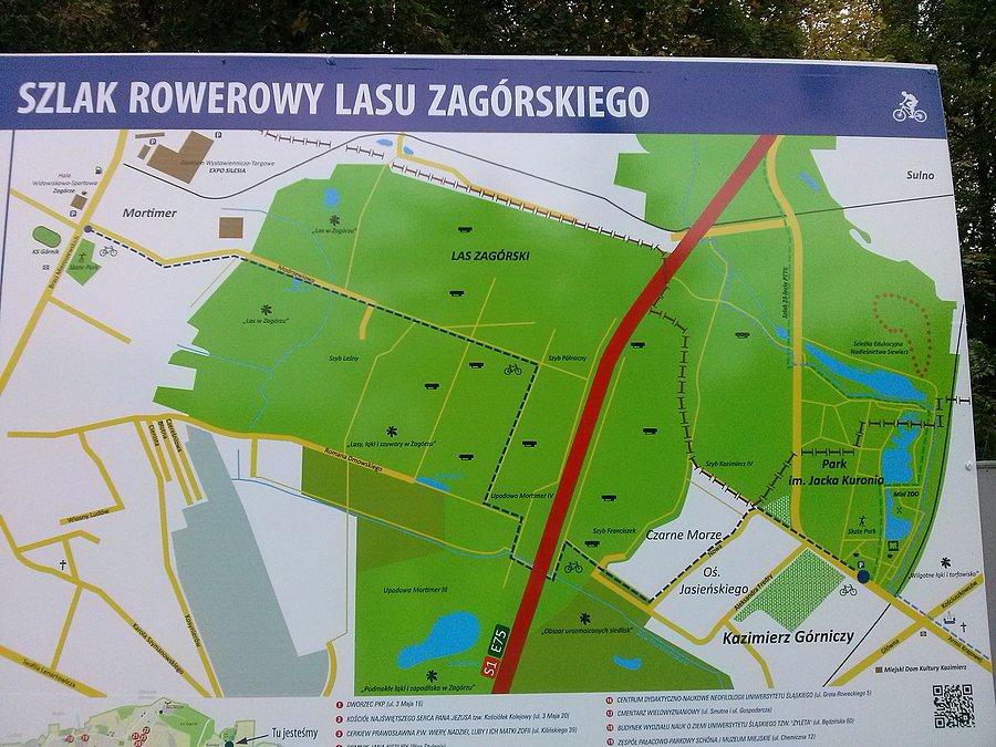 Mapa szlaku rowerowego