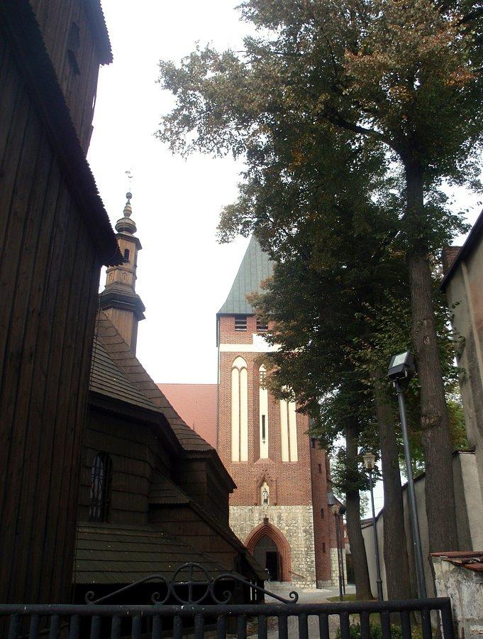 Miasteczko Śląskie, kościół stary i nowy