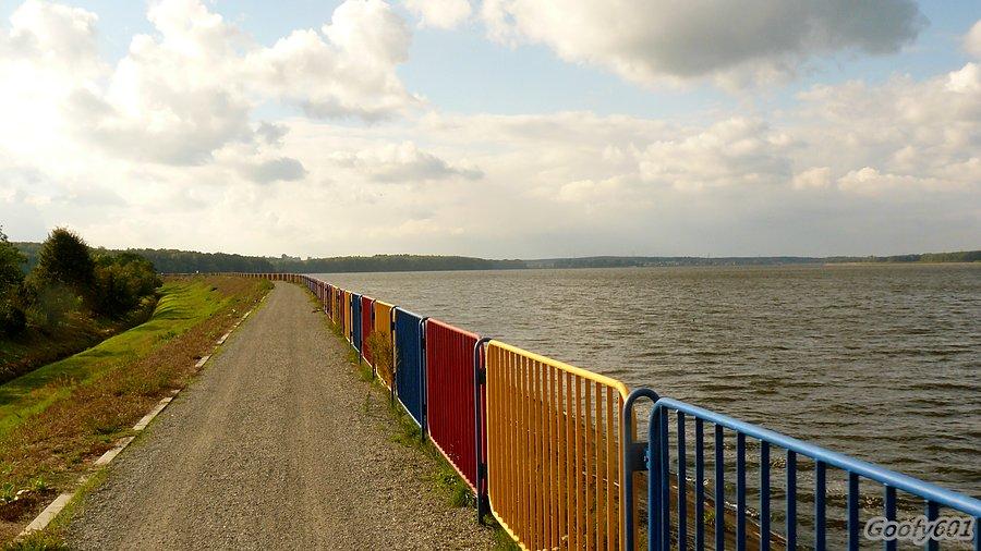 Brzegiem jeziora Rybnickiego