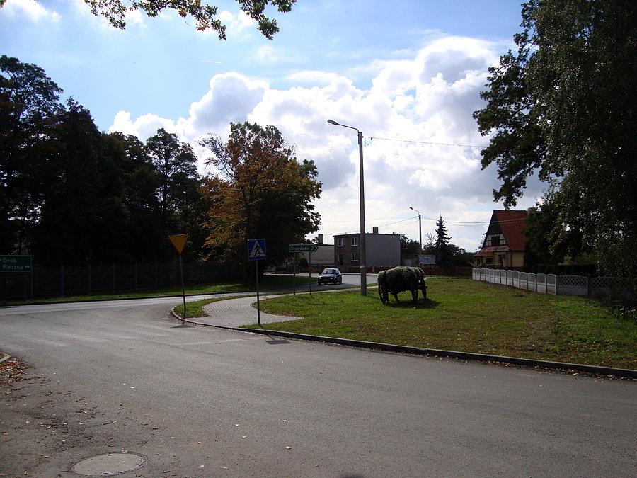 Skrzyżowanie w Czerminie. To samo co ostatnio, tylko że w dzień