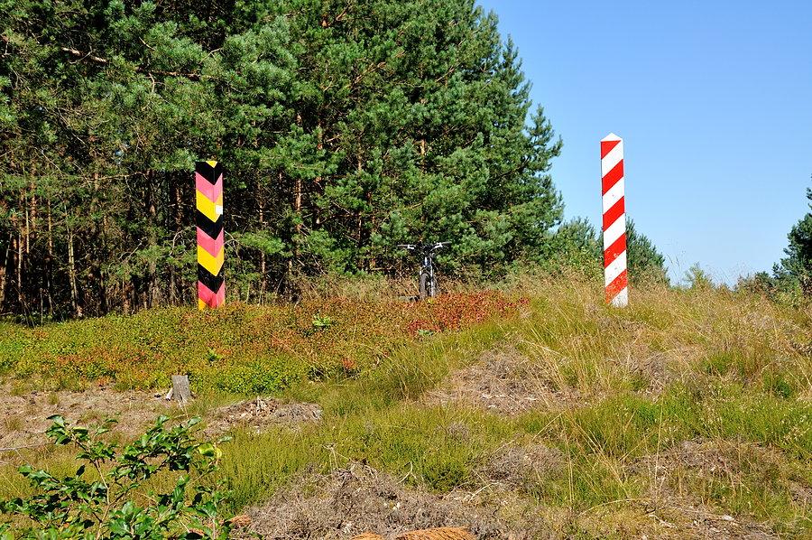 Granica polsko-niemiecka koło Świnoujścia