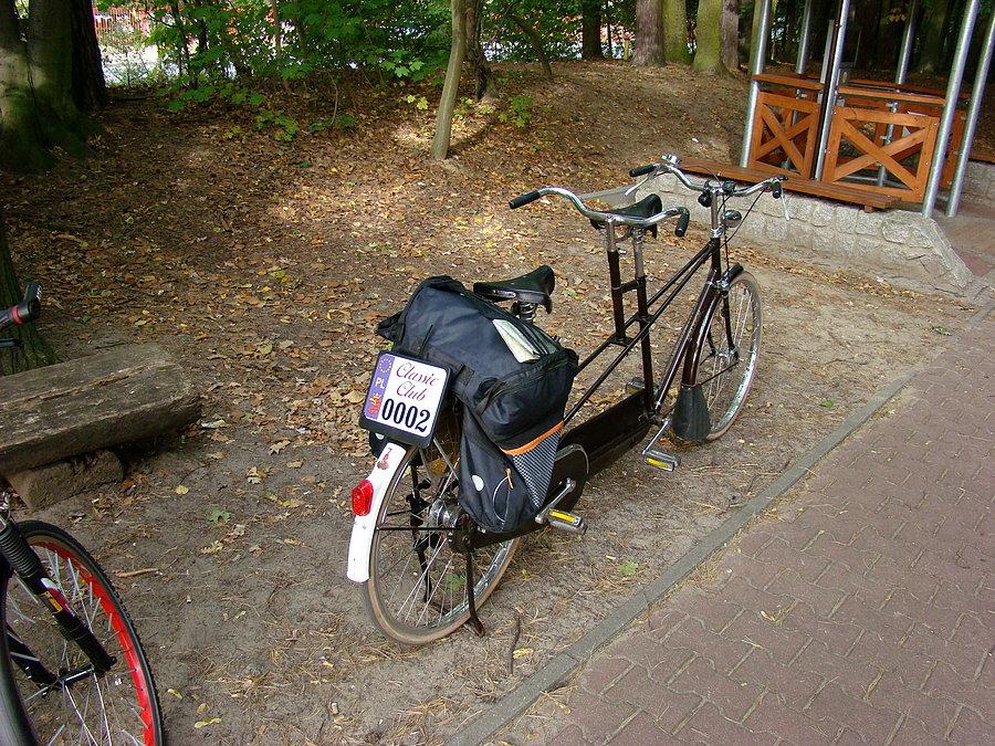 Mój tandem z sakwami - niekoniecznie piekny widok