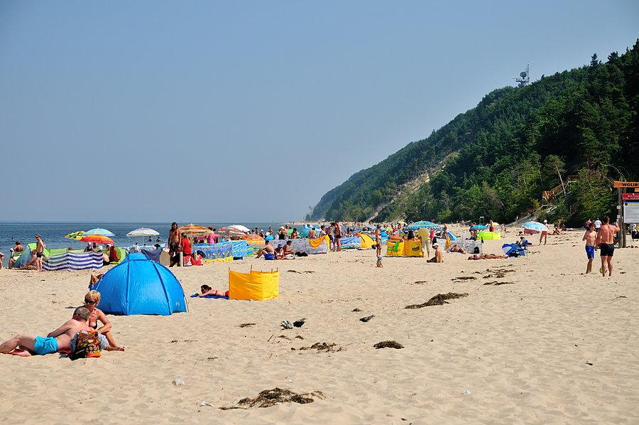 Widok klifu z Międzyzdrojów