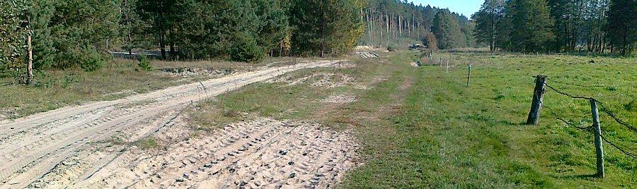 Trzeba było również na przełaj, asfalt zdjęty i z buta