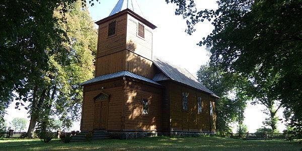 Drewniana kaplica pw. Niepokalanego Poczęcia NMP z 1896 roku w Bukowicach