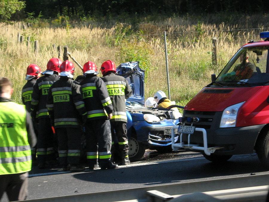 Wypadek na autostradzie