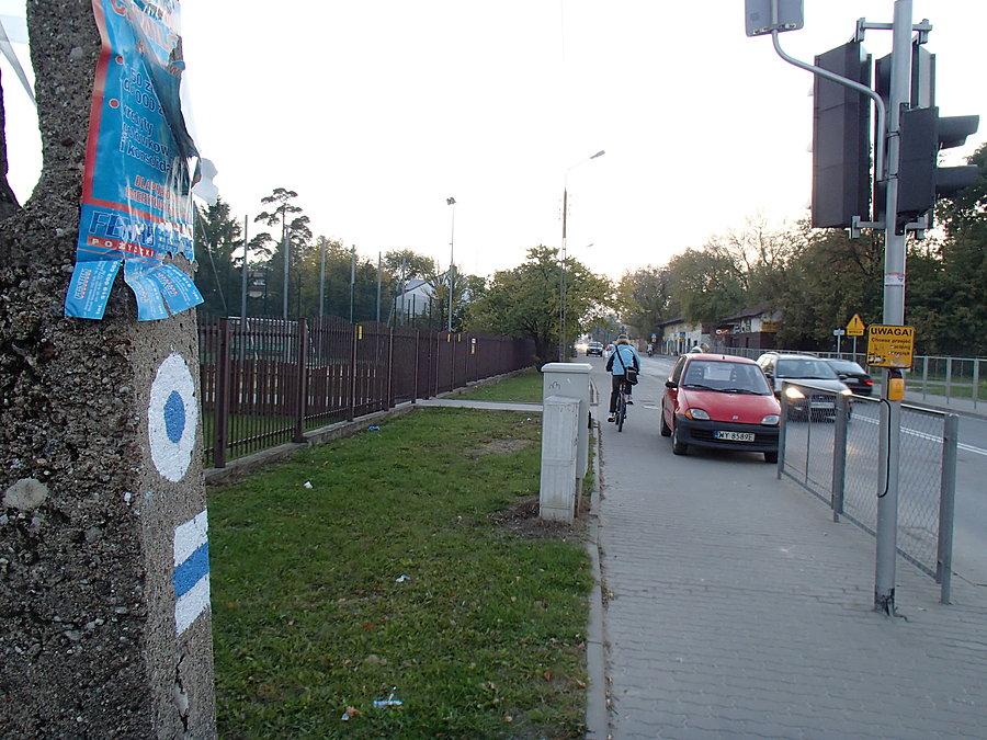 Start niebieskiego szlaku przy stacji PKP w Mińsku Maz