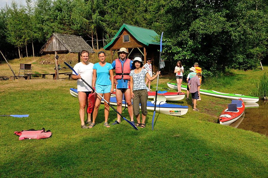 Ekipa przed wypłynięciem na Czarną Hańczę