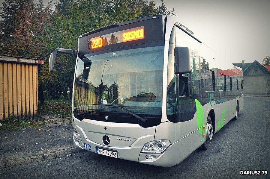 Testowany autobus marki Mercedes O530 C2