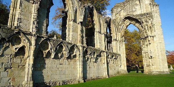 Ruiny opactwa St Mary's Abbey w York