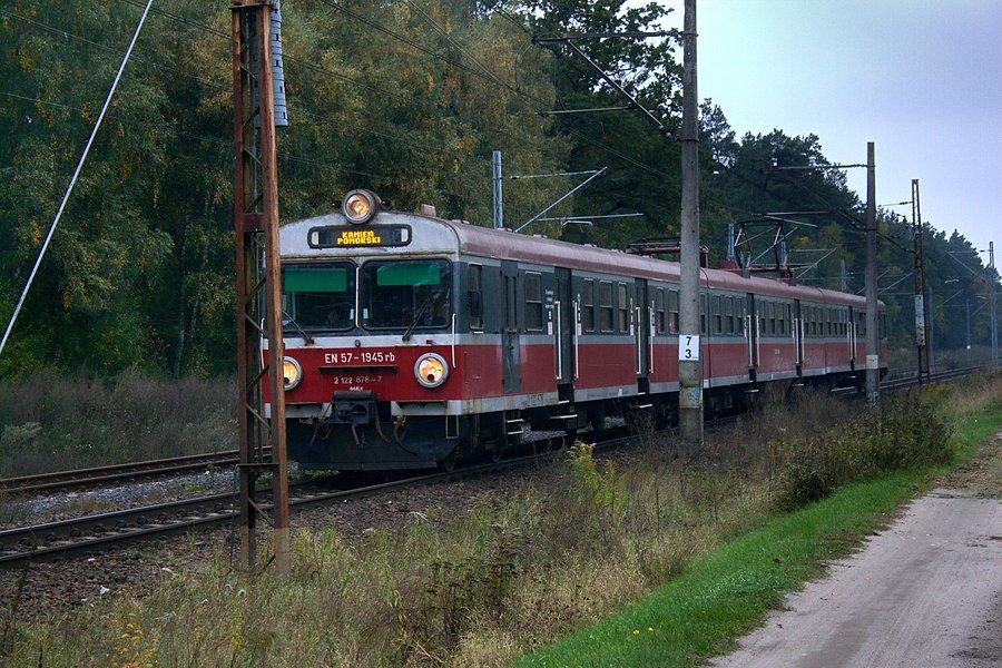 Kolejny pociąg na trasie mijany
