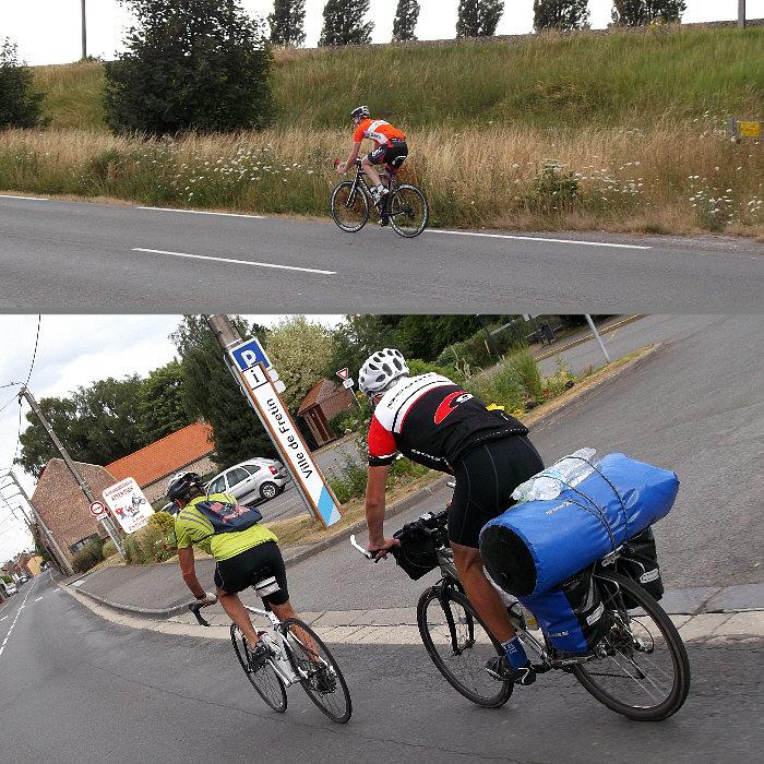 Coraz więcej szosonów spotykamy. A my gorsi ? Gonitw tak pod 35 km/h nie brakowało :)