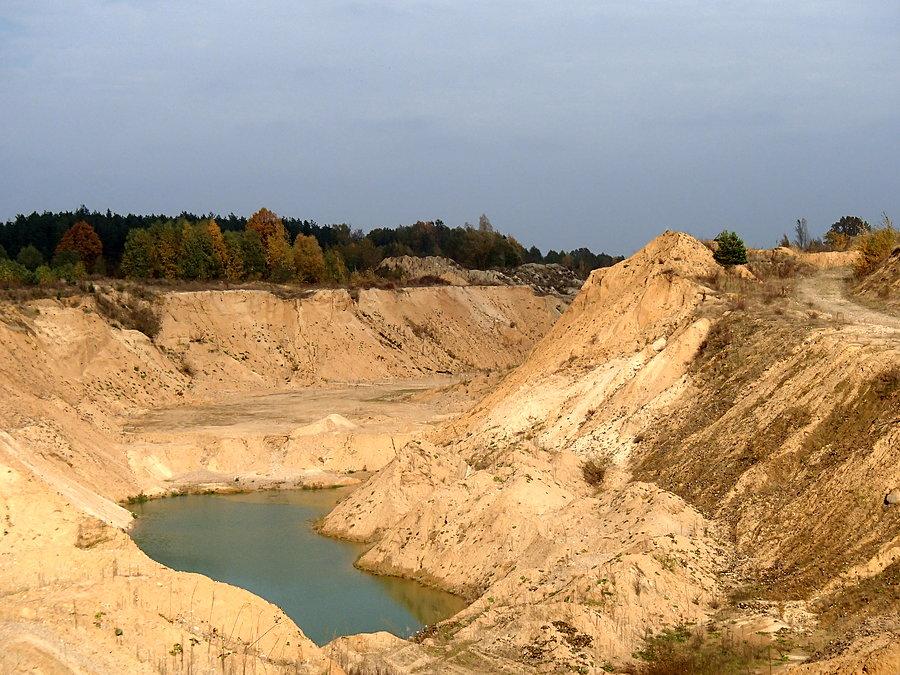 Żwirownia w Krukach jesienią