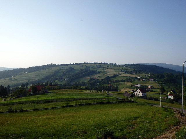 Widok na Przełęcz Koniakowską