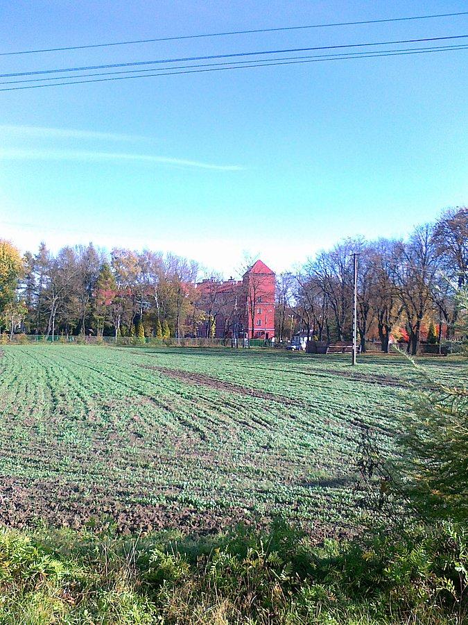 W głębi Dom Pomocy Społecznej w Bramkach