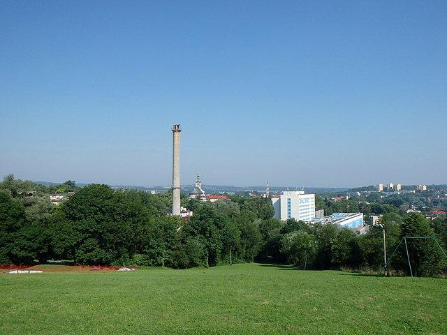 Widok na Cieszyn od strony ul. Generała Józefa Hallera