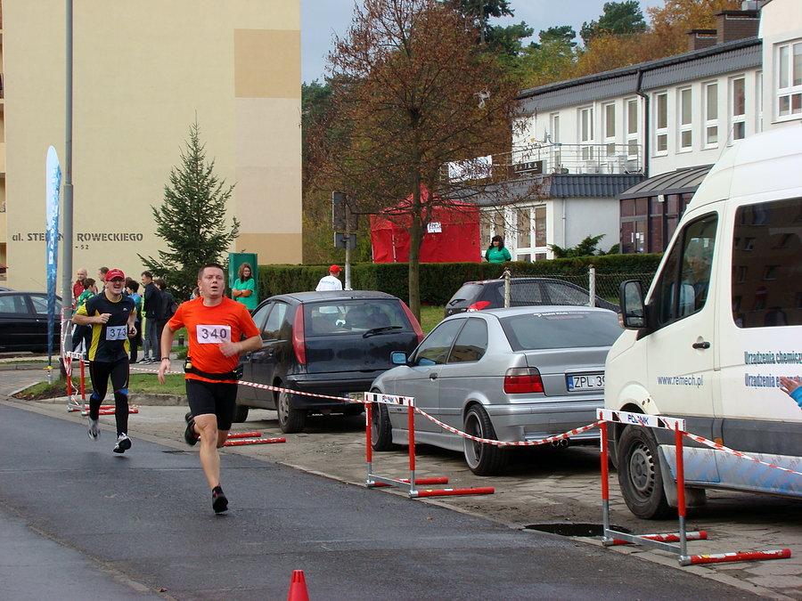 A teraz relacja z biegu naszego rowerzysty Misiacza
