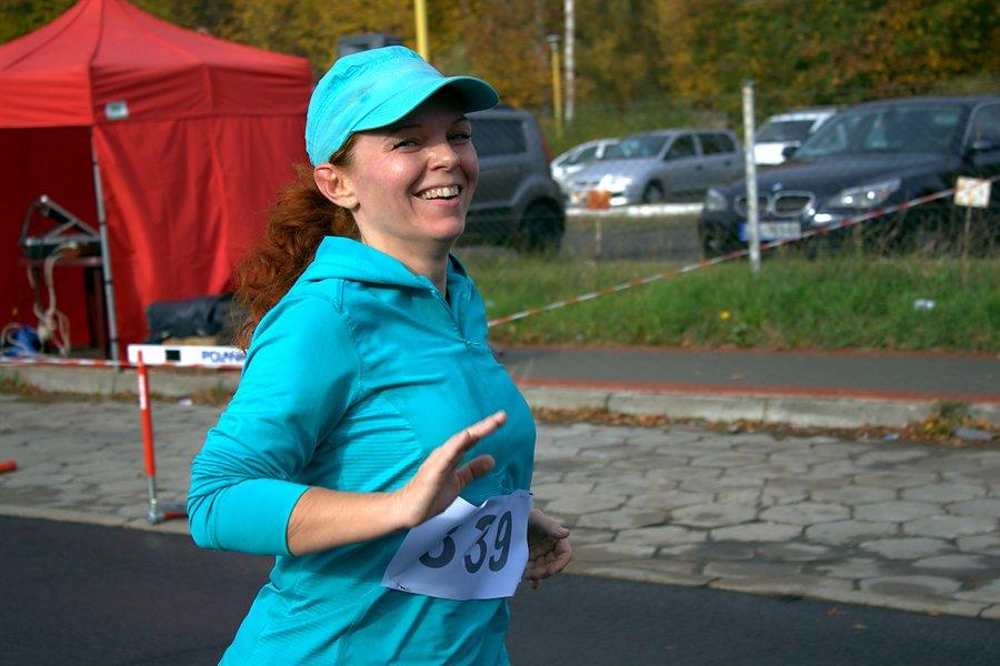 Ivoncja na trasie biegu na 10 km
