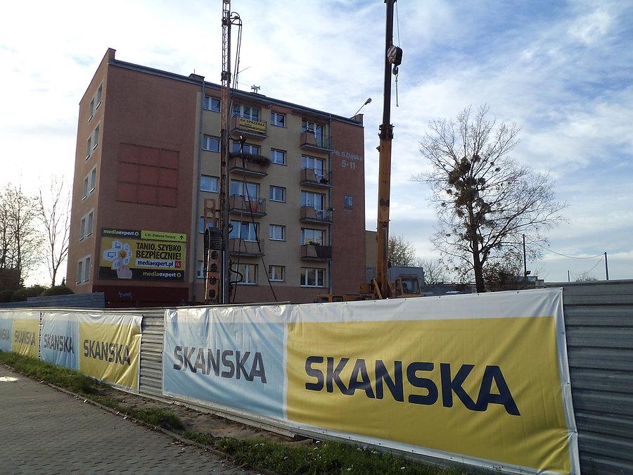 Elbląska Temida w początkowej fazie budowy