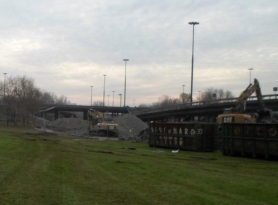 Zburzona estakada Trasy AK. Na Gdańsk z Bródna nie zjedziesz