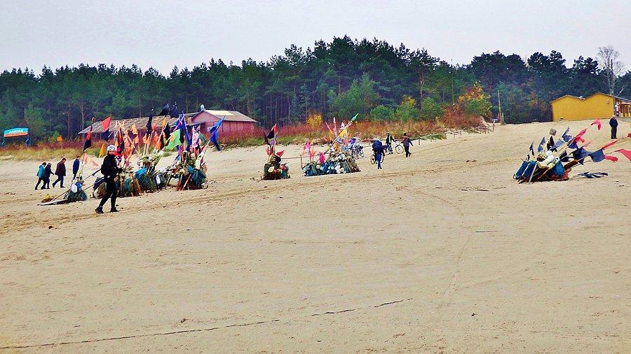 Plaża w Jantarze - jesień
