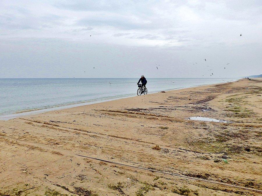 Plaża w Jantarze - jesień