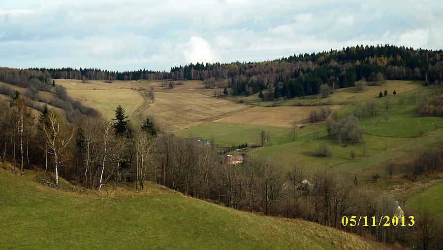 Widok na Przełęcz Lądecką z Ułęża