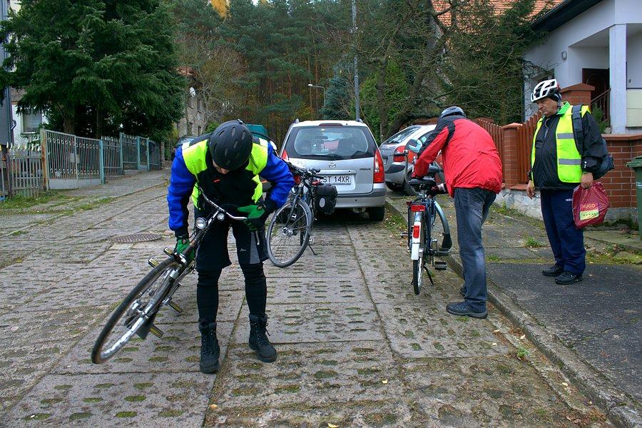 Przygotowanie rowerów w Pilchowie