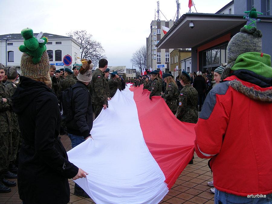 Pięćdziesięcio metrowa flaga Polski