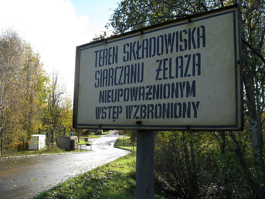Składowisko siarczanu żelaza