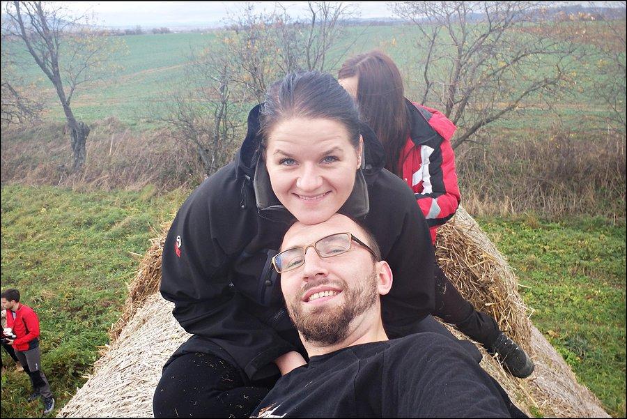 Z Justką na sianie ;)