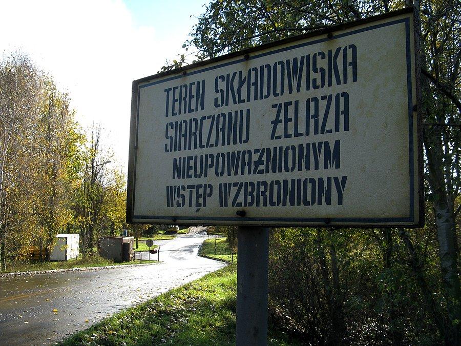 Składowisko siarczanu żelaza