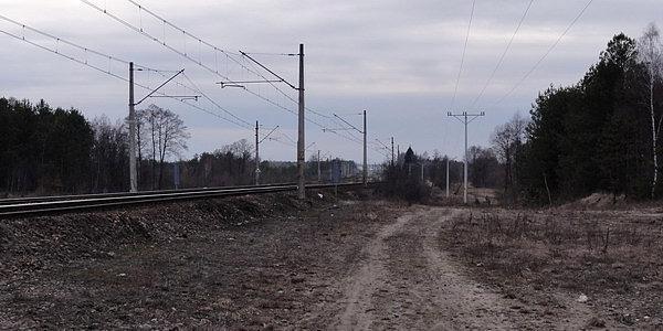 Torowisko w okolicach Czosnówki