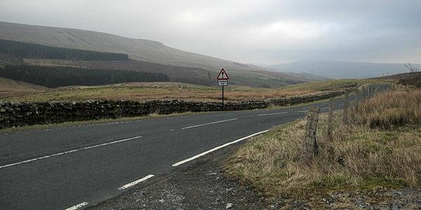 Yorshire Dales National Park. Gładki asfalt pozwalał na zjazdach osiągać wysokie prędkości