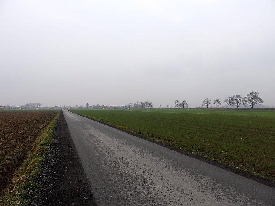 Krępice we mgle