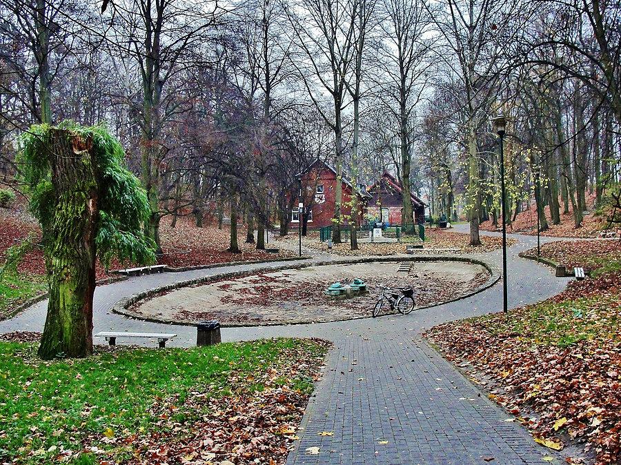 Park miejski w Tczewie. Jesień
