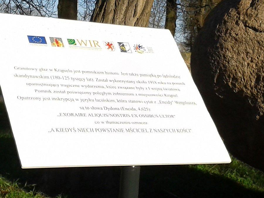Opis do głazu
