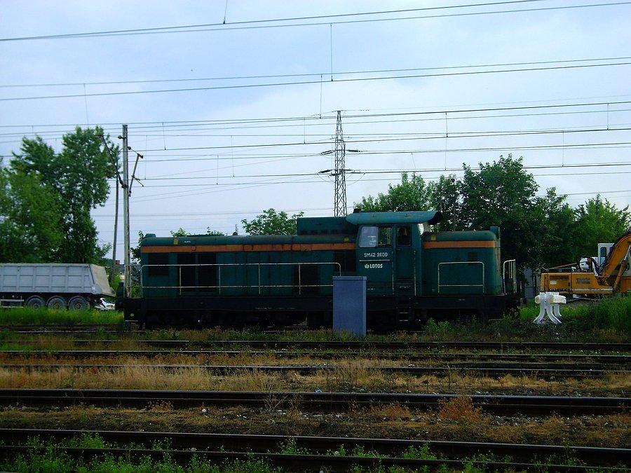 SM42-2600 Lotos Kolej na stacji Tomaszów Mazowiecki