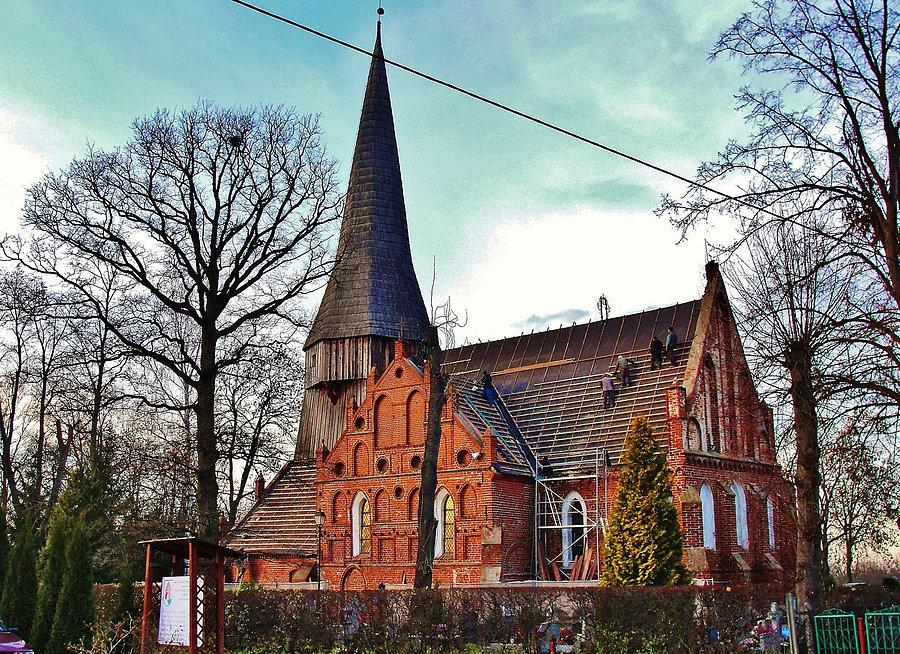 Na trasie wycieczki. Remont zabytkowego kościoła z XIV wieku - Kończewice